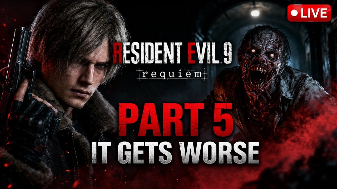 🔴 LIVE Resident Evil 9 Requiem PART 5 | This Keeps Getting Worse | RE9 Gameplay