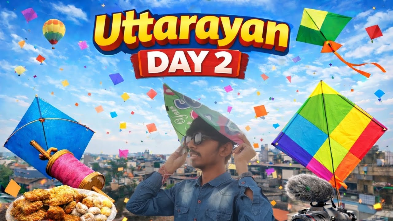 Uttarayan Special Vlog | Day 2 With Friends #hpvisualvibes #volgs #festival #kiteflying 
