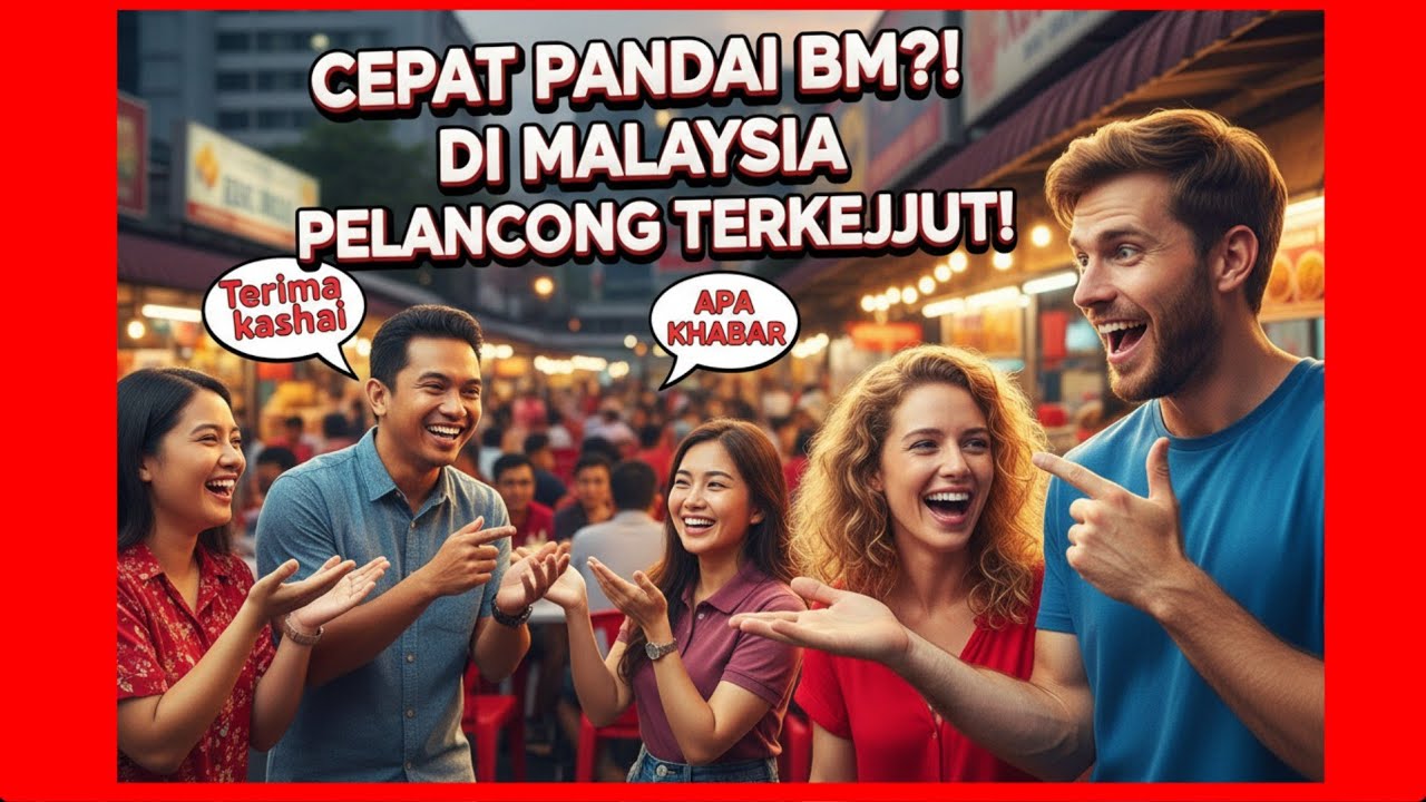“GIL4! Pelancong Datang 45 Hari Ke Malaysia, Terus Boleh Cakap Bahasa Melayu?!”