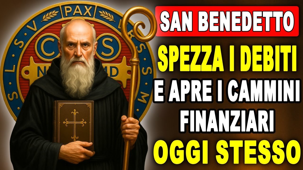 🛑 Preghiera Potente a SAN BENEDETTO per uscire dai Debiti e superare Problemi Difficili