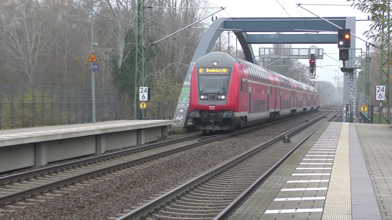 Viel rot in Erkner bei trostlosem Wetter