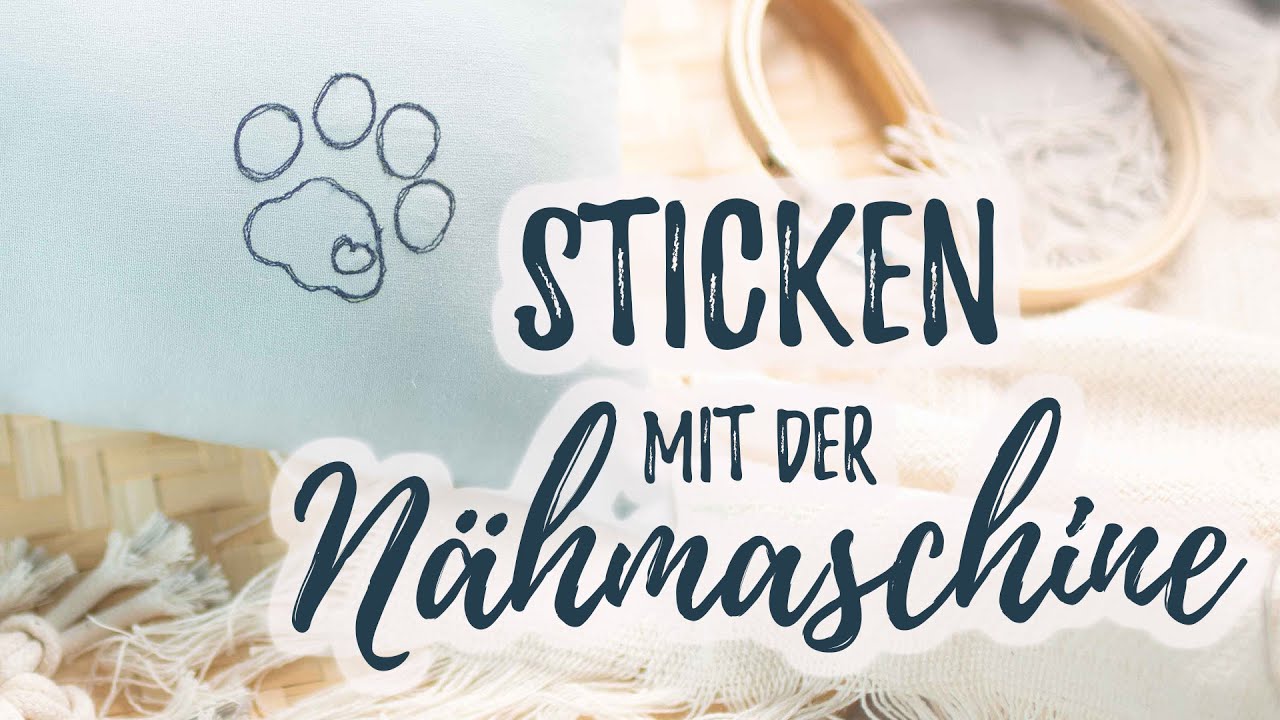 Sticken und Malen mit der normalen Nähmaschine