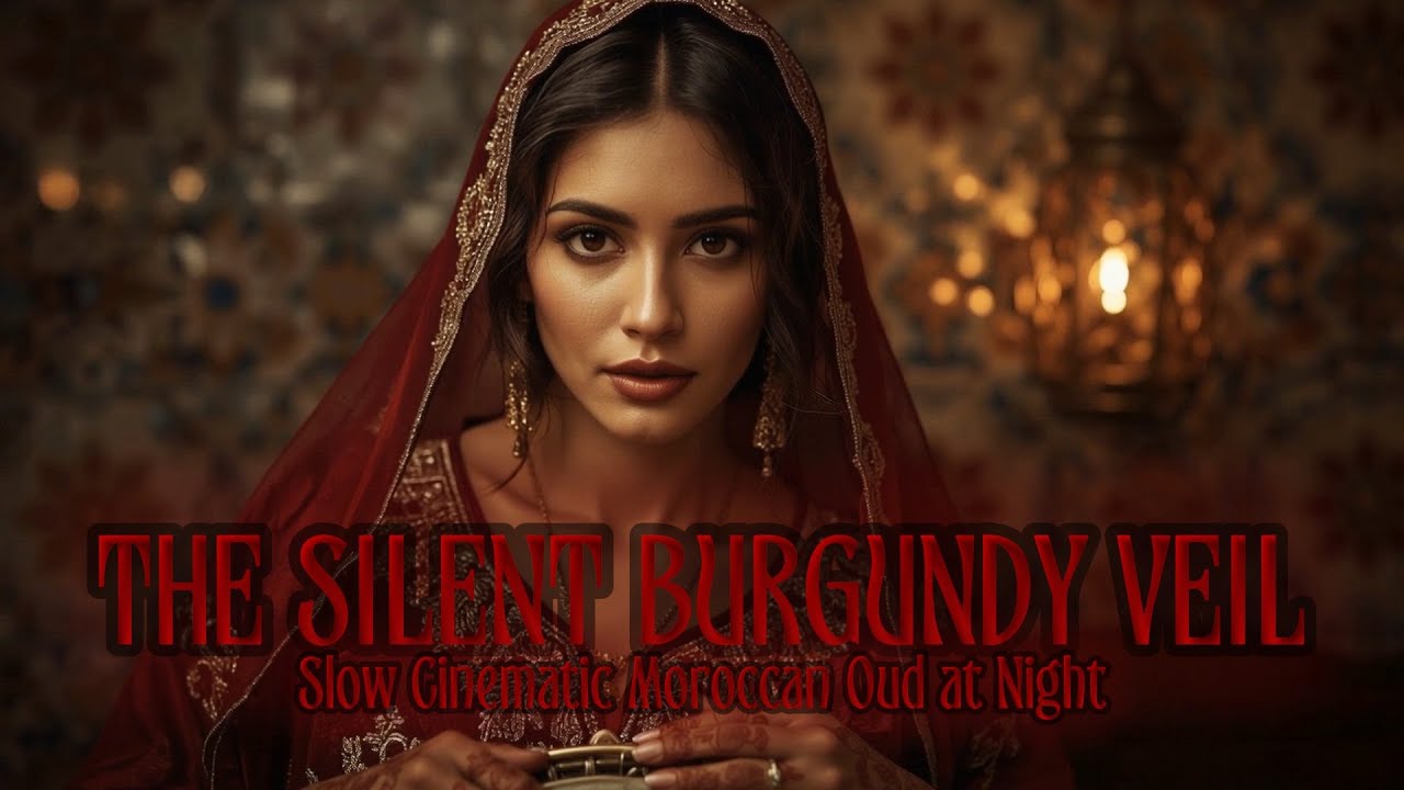 The Silent Burgundy Veil · Slow Cinematic Moroccan Oud at Night