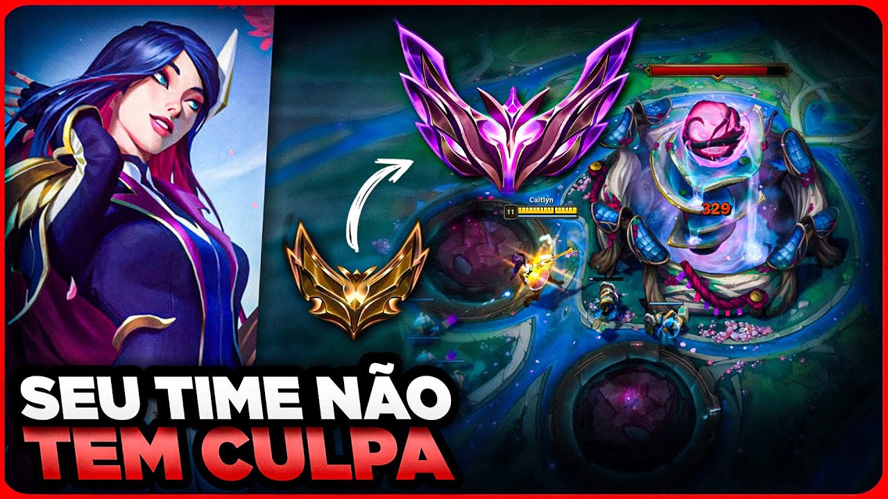 COMO SAIR DO LOW ELO DE CAITLYN GAMEPLAY EXPLICATIVA