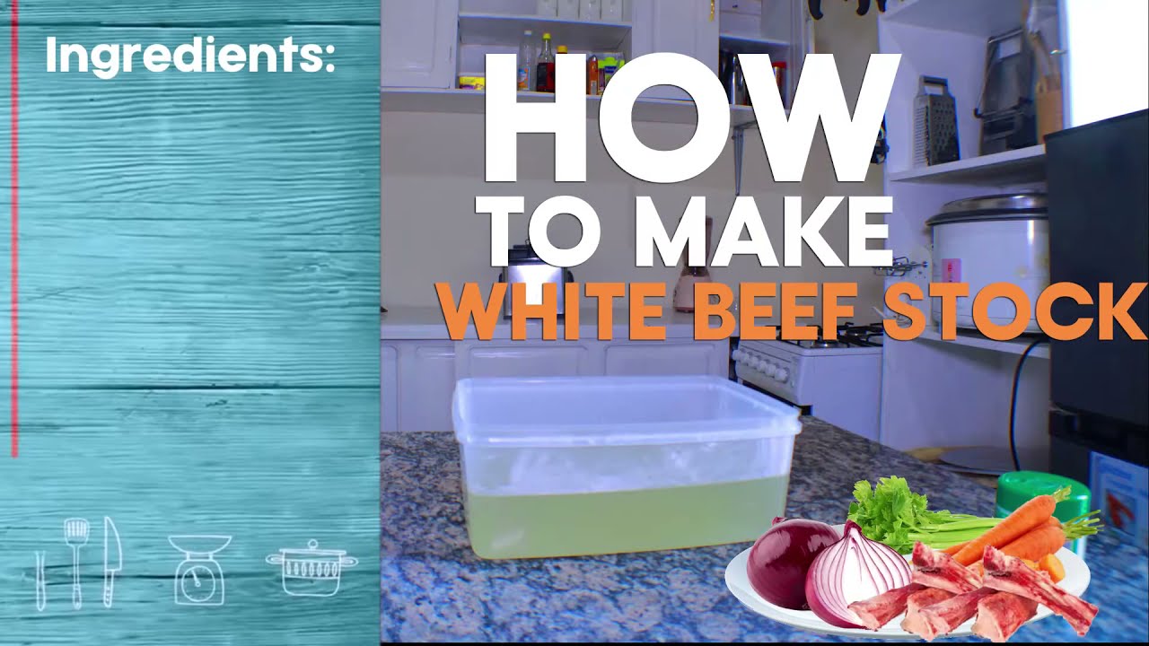 How to make White Beef Stock/ Chef Henry/Uko wakora umufa usumweru ukawutekesha aho gukoresha amazi