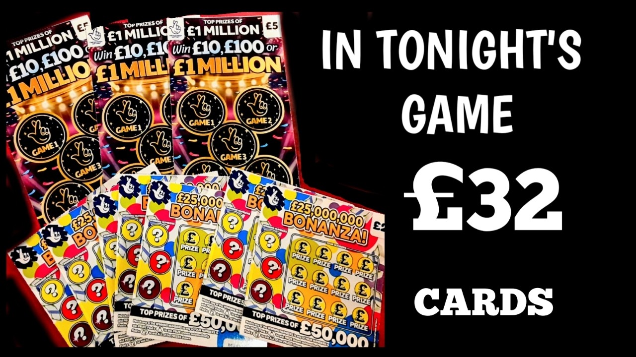 £32.00  OF SCRATCHCARDS IN TONIGHTS GAME..