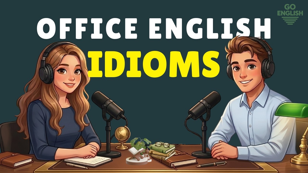 English Podcast for Speaking Fluency | 20 English Idioms Native Speakers Use at Work