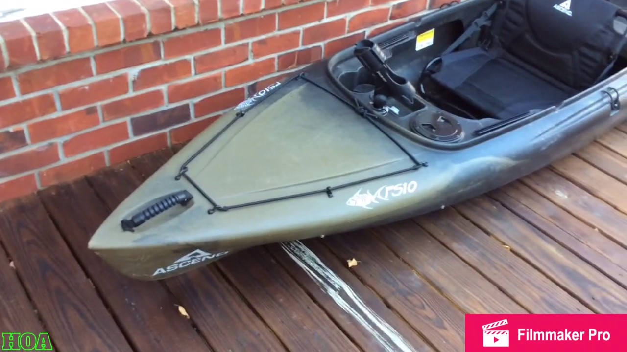 The Ascend Fs10 sit inside kayak