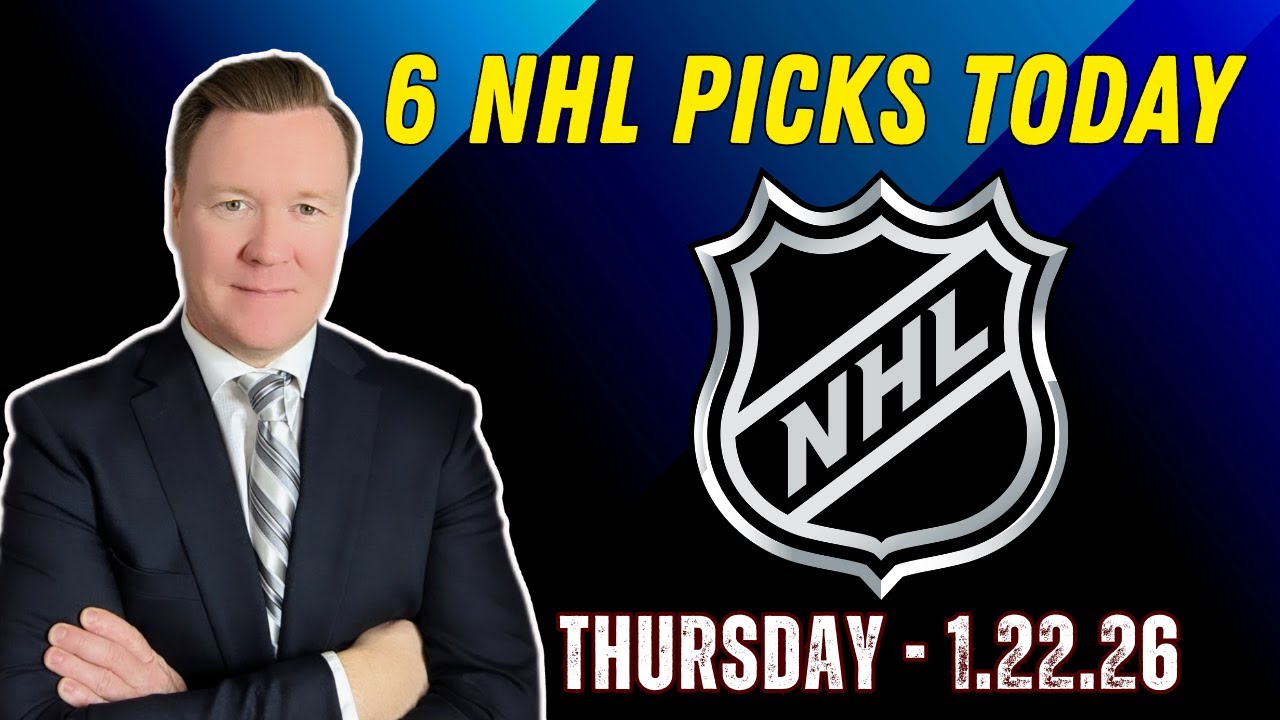 Thursday 6 NHL Betting Picks l 1/22/26 l Vernon&rsquo;s Best NHL Bets, Expert Picks and Predictions