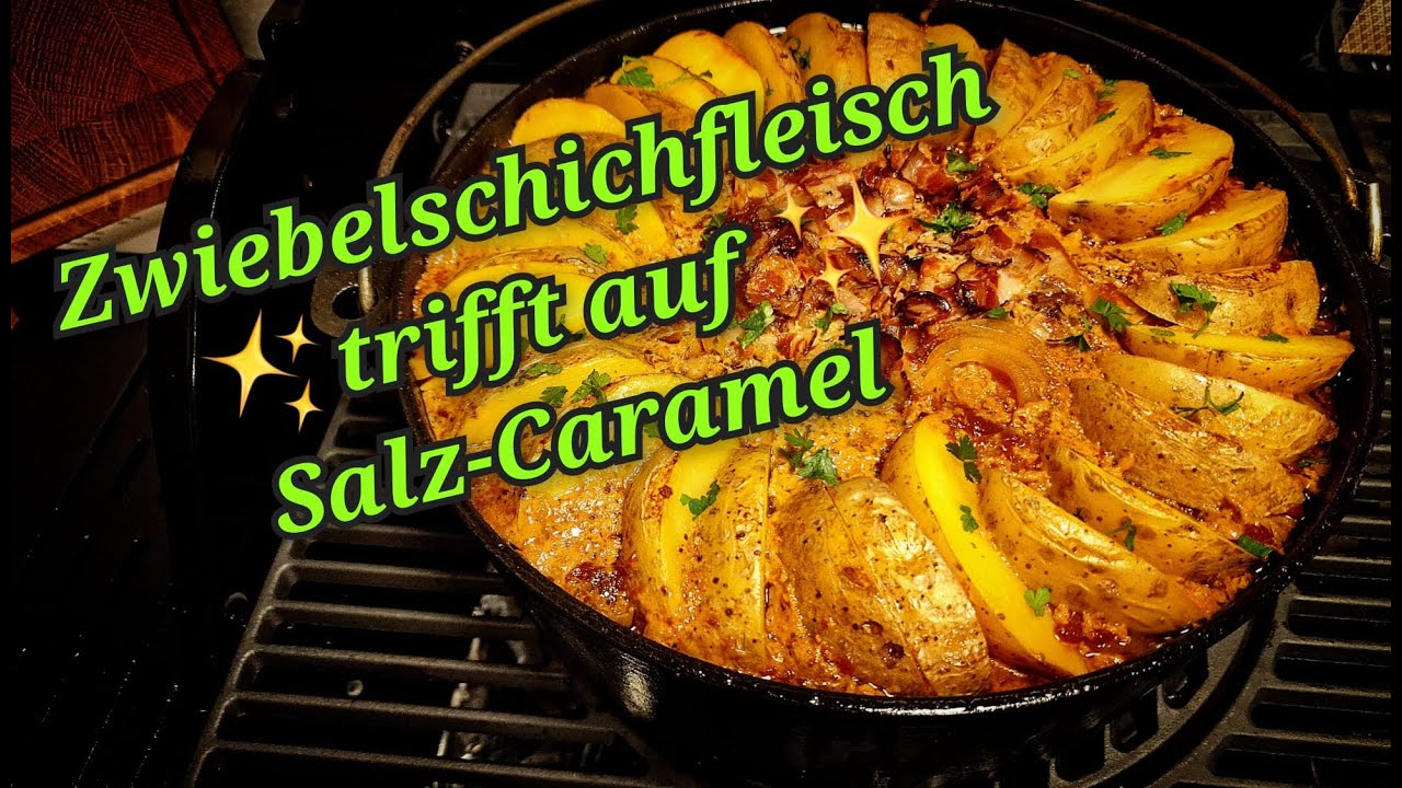 Zwiebelschichtfleich trifft auf Salz-Caramel