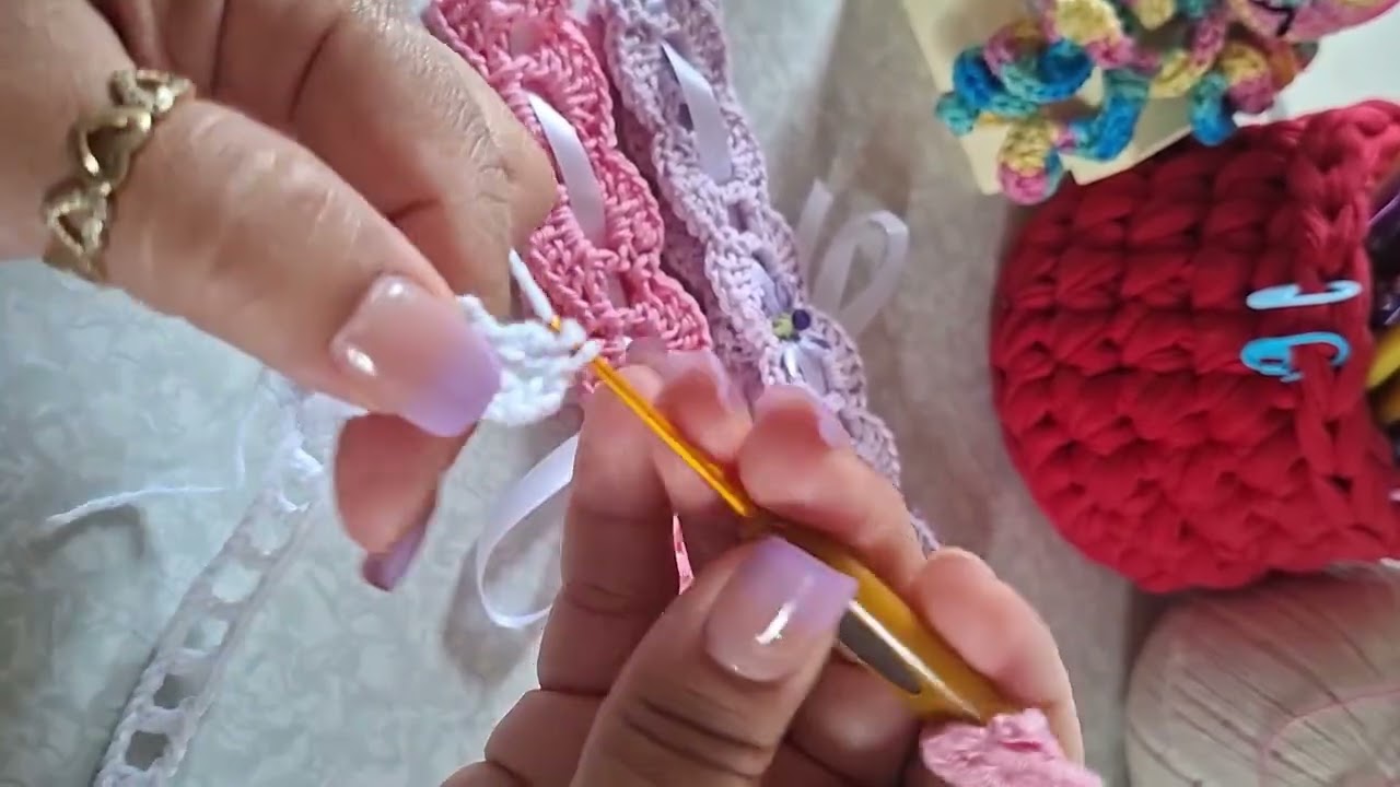 TUTORIAL TIARA DE BEBÊ FÁCIL DE CROCHÊ 🎀#crochê #crocheterapia #tutorialdecroche #passo-a-passo  