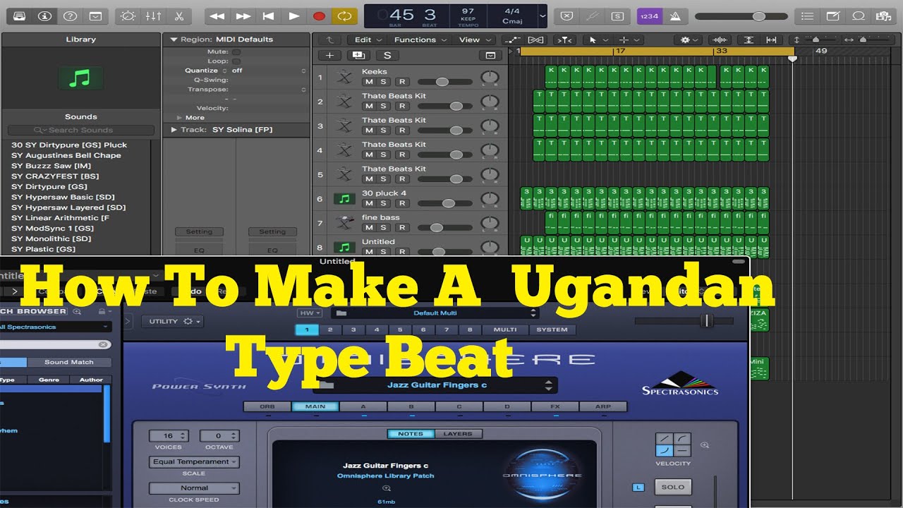 How To Make A Ugandan Type Beat In Logic Pro X