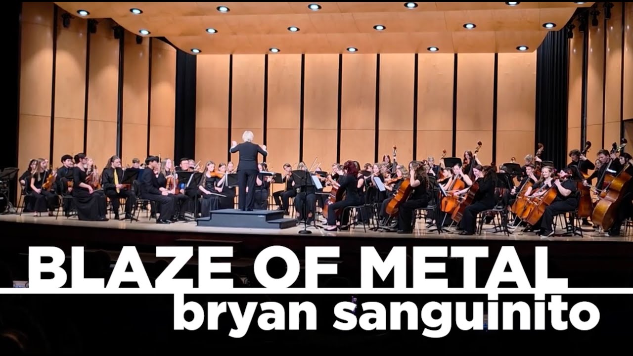 Blaze of Metal (String Orchestra with Opt. Drum Set Grade 4) - Bryan Sanguinito