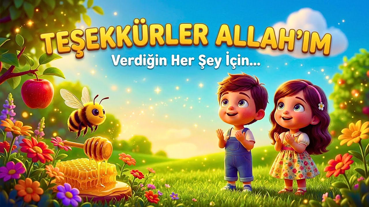 TEŞEKKÜRLER ALLAH'IM İLAHİSİ 🤲 Verdiğin Her Şey İçin | Çocuk İlahileri