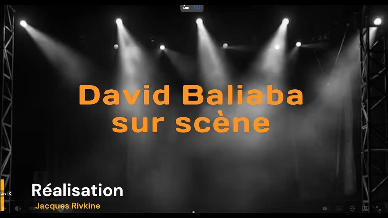 David Baliaba sur scène - Chants d'Afrique et Hébraïques
