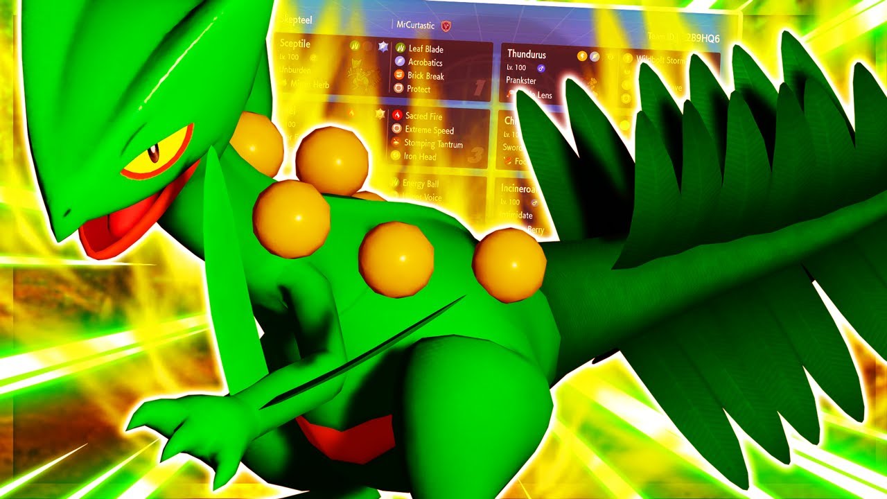 UNBURDEN SCEPTILE is an ACROBAT in VGC 2024 Regulation F