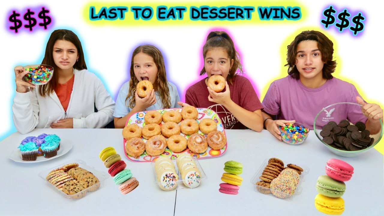 LAST TO STOP EATING DESSERT WINS $200.00 DOLLARS | SISTER FOREVER