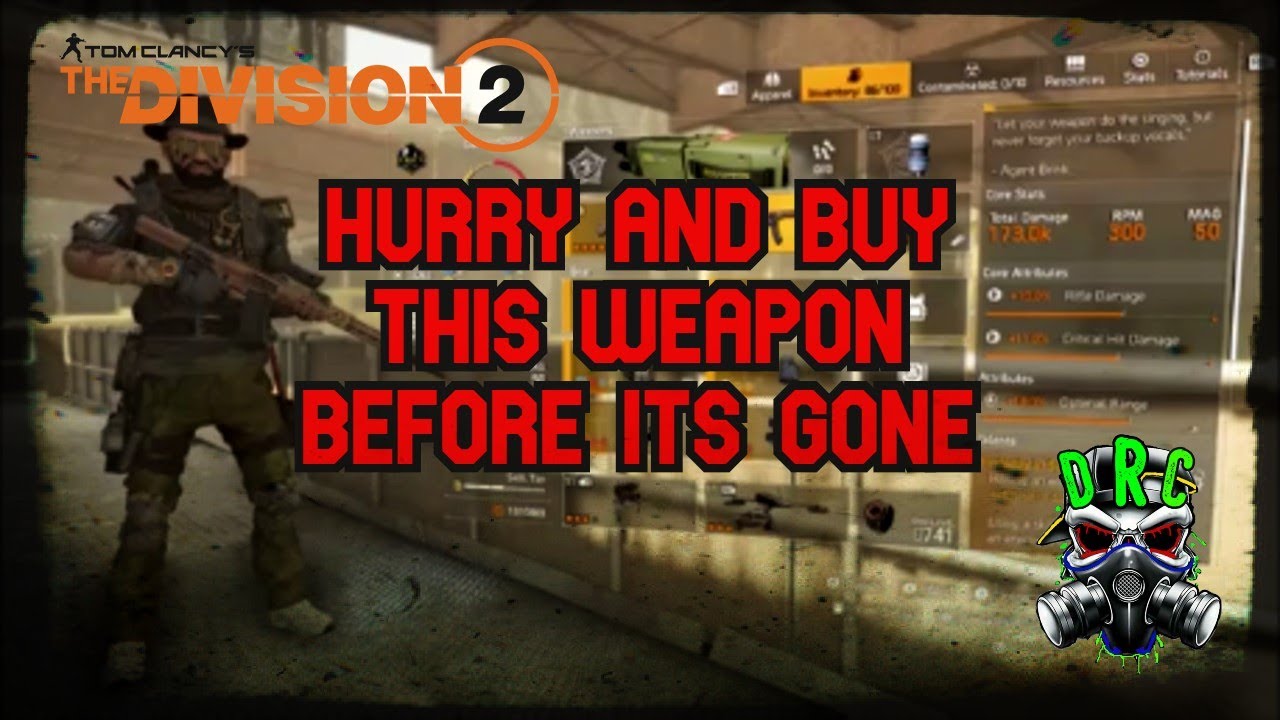 GET THE HARMONY RIFLE LIMITED TIME FROM VENDOR DIVISION 2