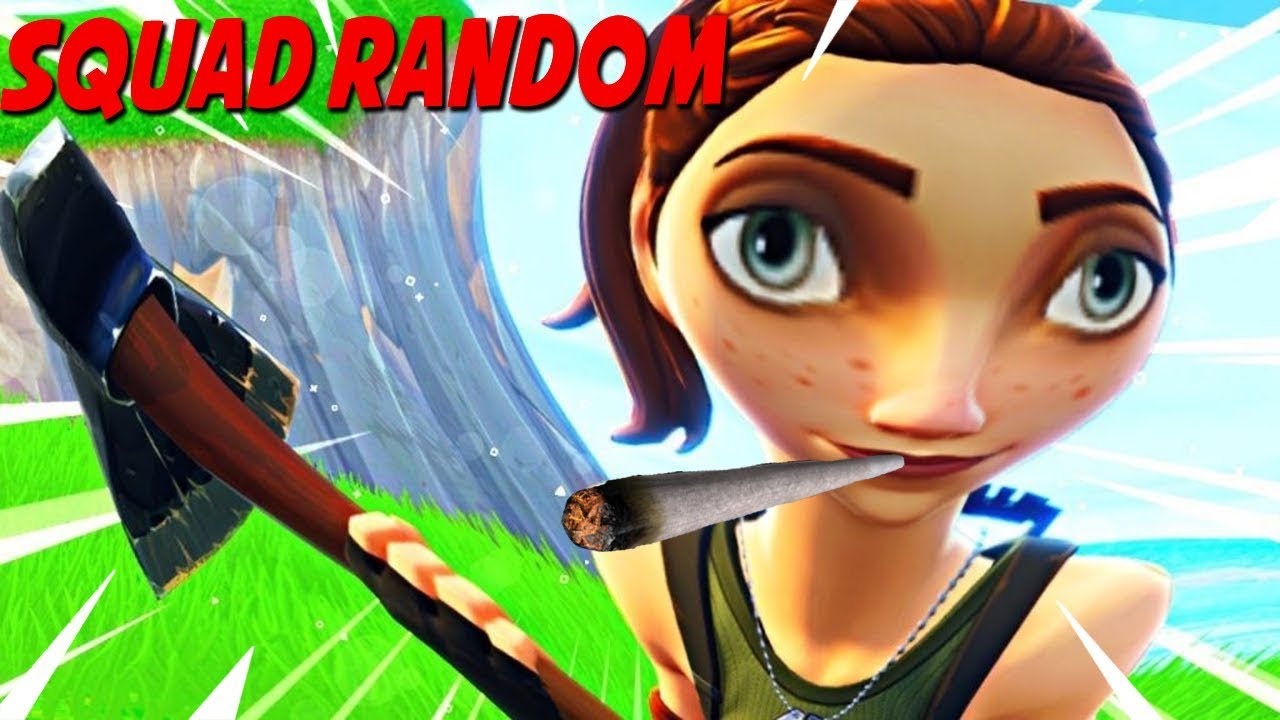 NIÑO MARIHUANO EN SQUAD RANDOM - FORTNITE
