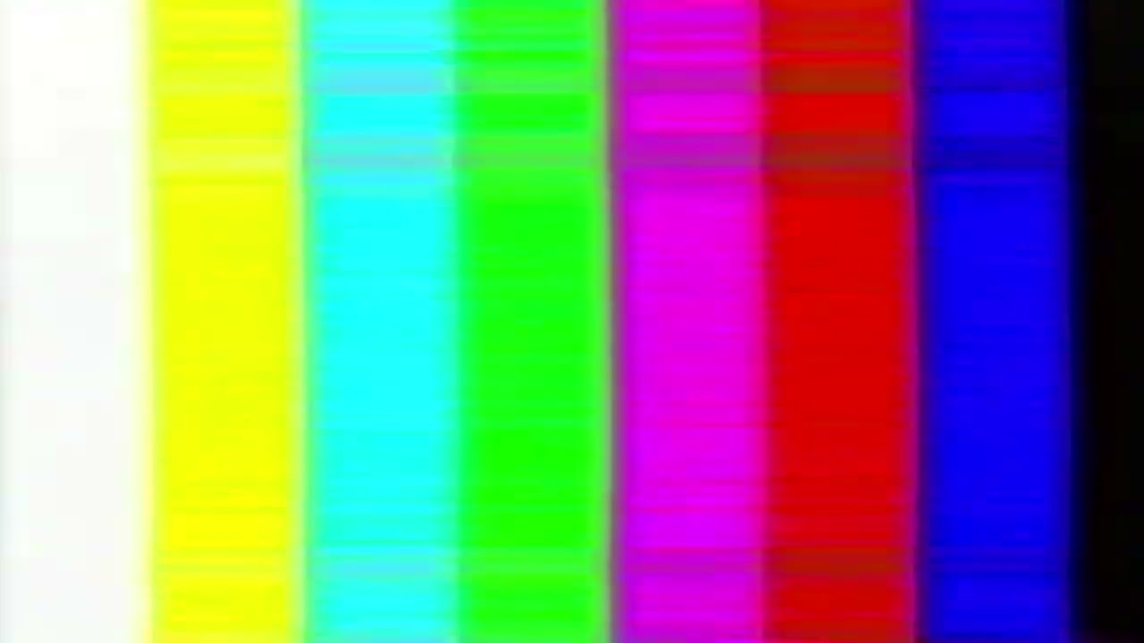 VHS Glitchy Colorbars [Stock Footage]