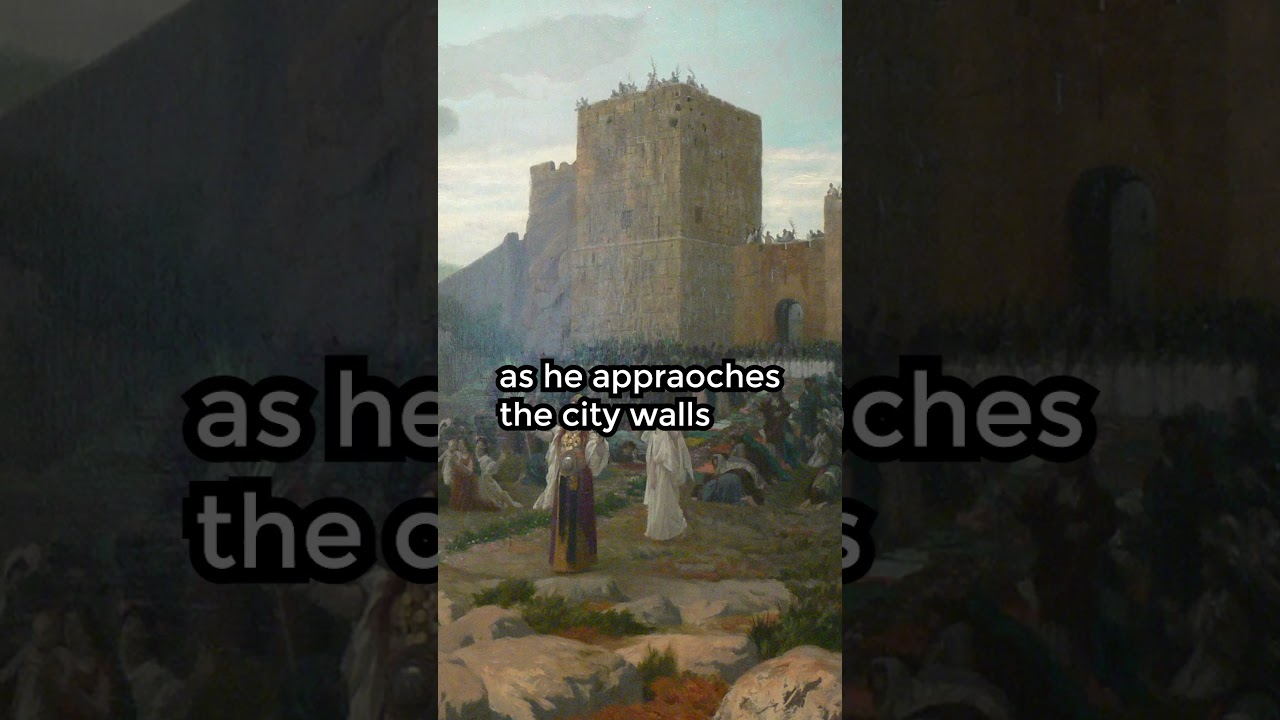Entry of the Christ at Jerusalem #art #painting #history