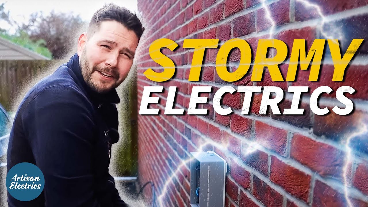 DOING ELECTRICS IN A STORM! WHAT COULD GO WRONG? - Electrician Life