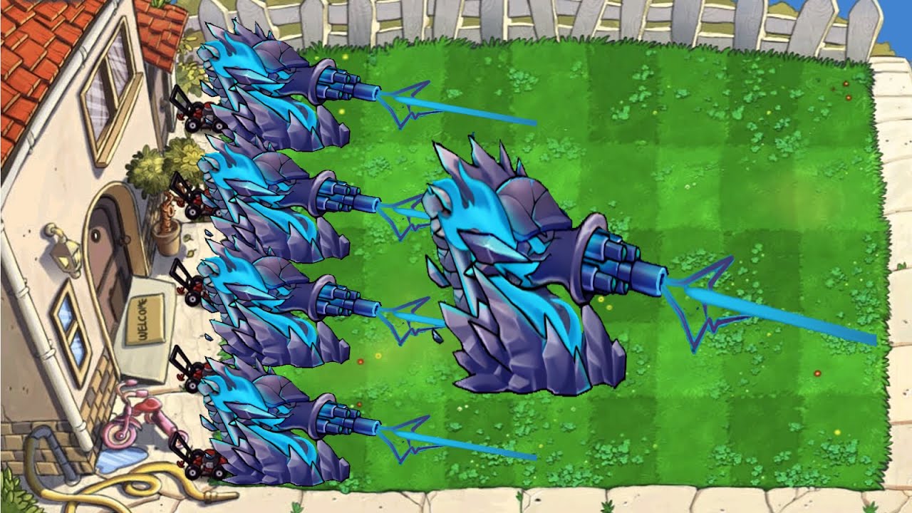Gatling Kipli Naga Obsidian Sniper - New Update Plants vs Zombies Fusion Mod 2.6.1