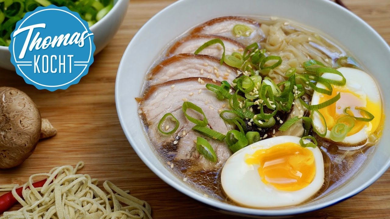 Ramen Suppe und Nudeln selber machen / Shoyu Ramen / Thomas kocht