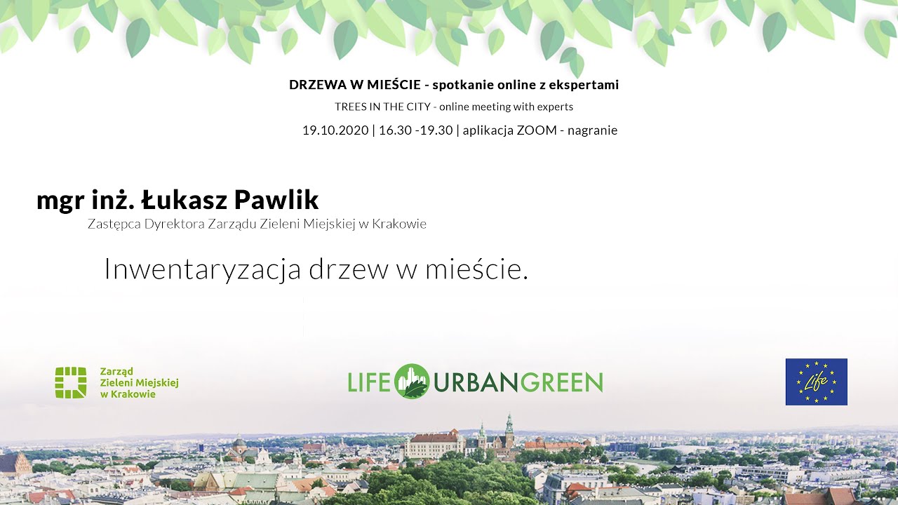 Inwentaryzacja drzew w mieście - mgr inż. Łukasz Pawlik