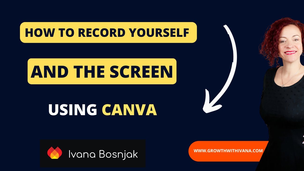 How to record yourself and the screen using Canva