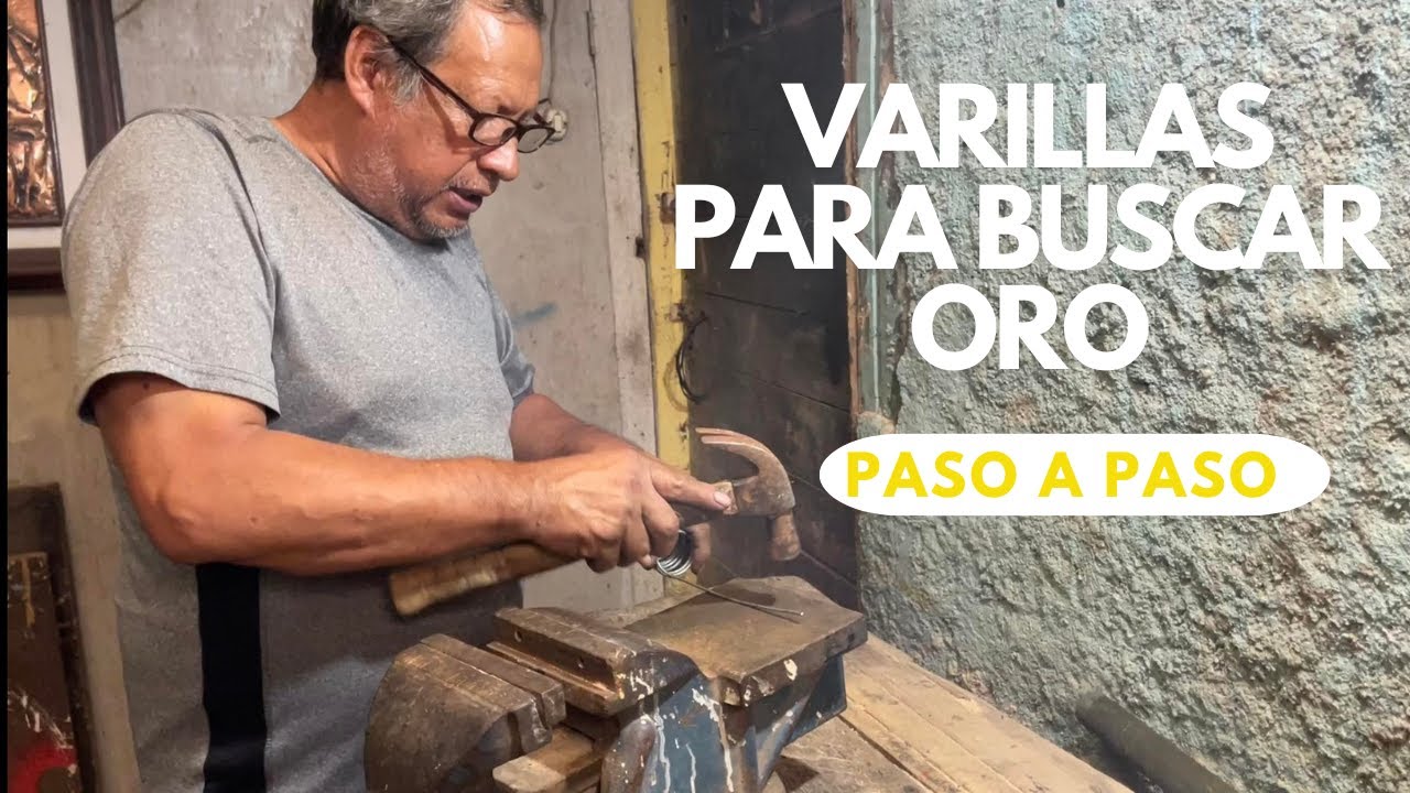 COMO HACER VARILLAS DE RADIESTESIA PASO A PASO (BUSCADOR DE ORO)