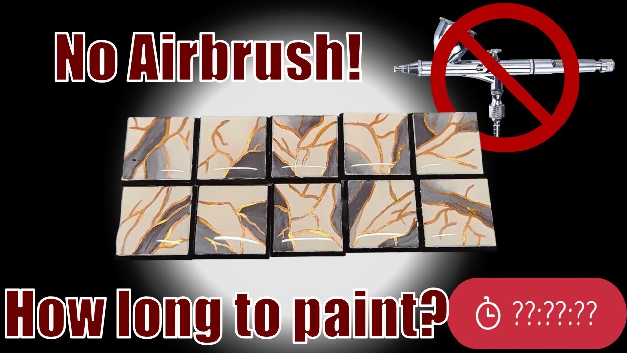 Creating Marble Bases for my Old World Dwarfs. No airbrush!