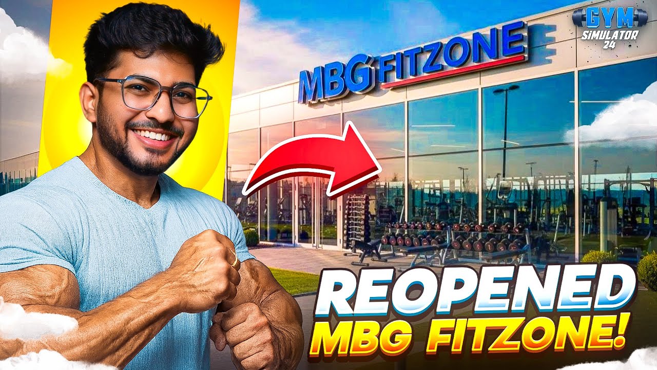 RE-OPENED OUR GYM (MBG FIT ZONE 💪) After 2 Years 🤐 - Gym Simulator Ep 2 🔥  - TEAM MBG