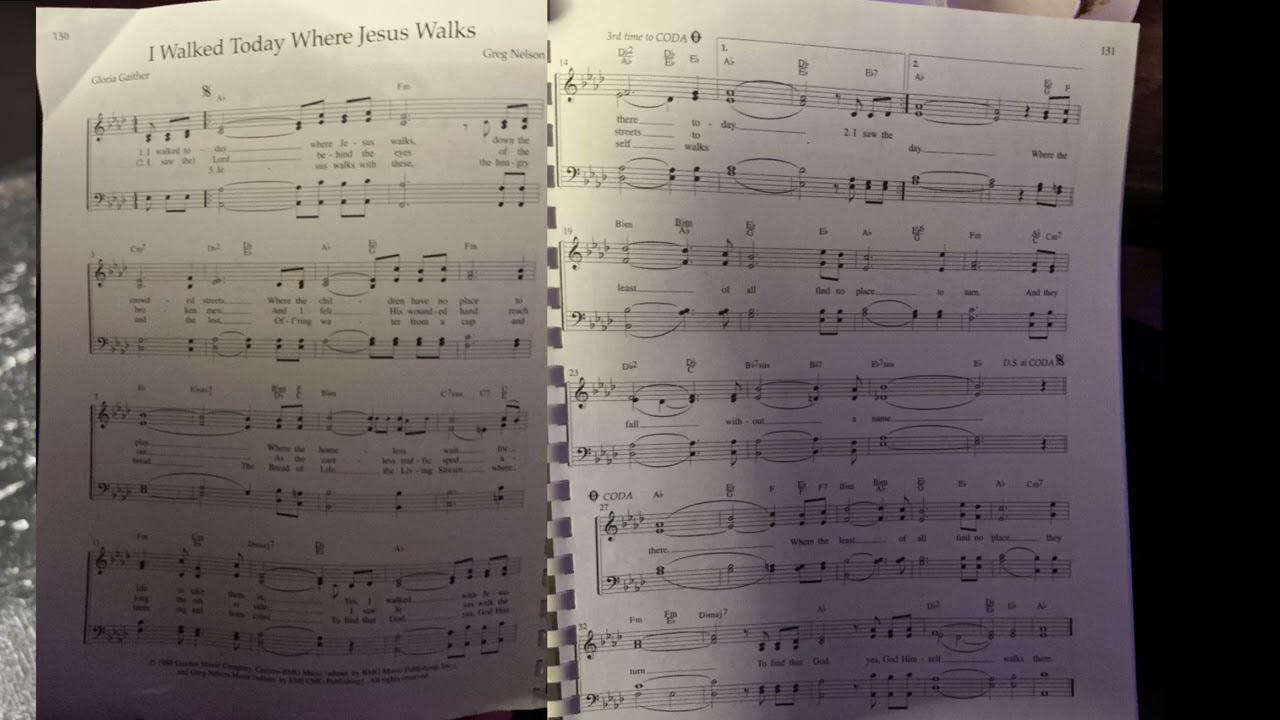 I Walked Today Where Jesus Walks 🎹🎶