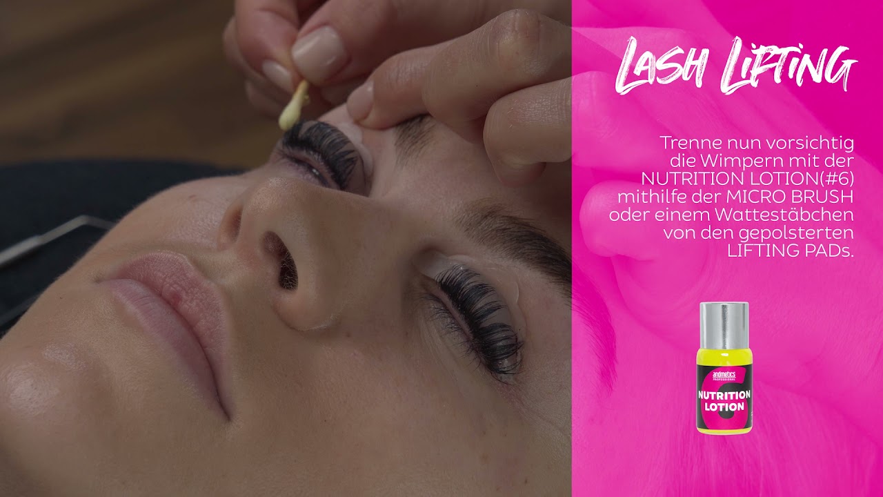 How to lift lashes DE andmetics professional