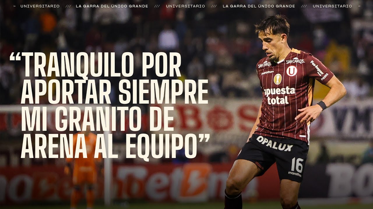 “Tranquilo de aportar siempre mi granito de arena al equipo