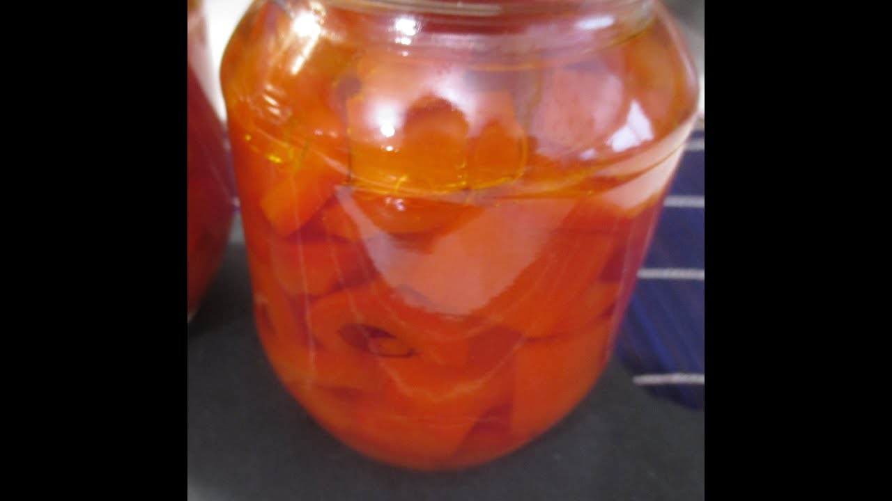 Pimientos rojos encurtidos receta sana rica saludable fácil sencilla paso a paso