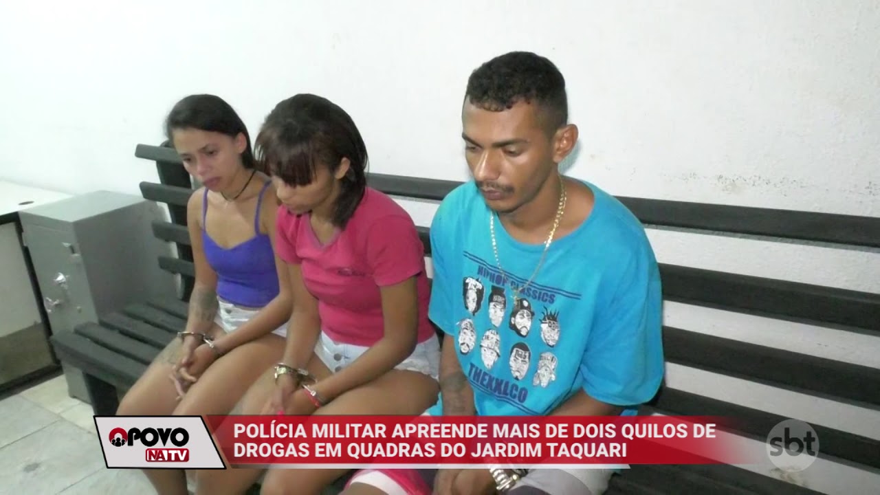 O Povo na TV: Três pessoas são presas com 2 kg de drogas em Palmas