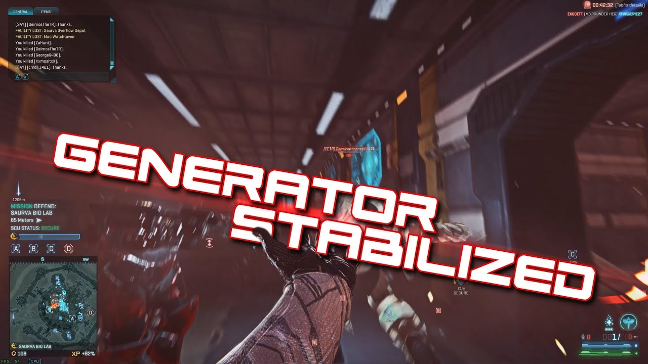 Planetside 2 - Generator Stabilized (Killstreak + Gen Defuse)