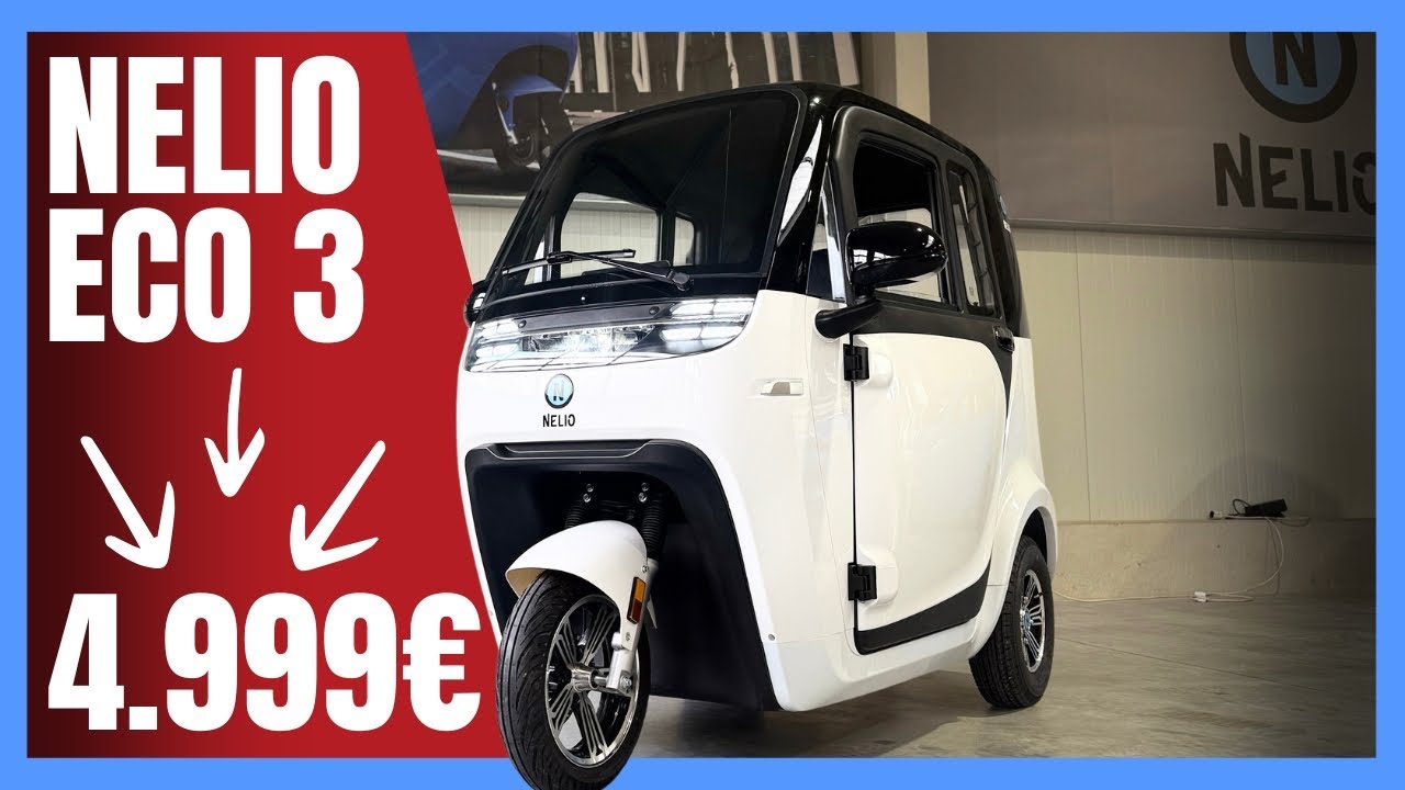 NELIO ECO-3 für 4.999€ 🇩🇪 Deutschlands günstigster Kabinenroller! 🚗 *führerscheinfrei! #nelio