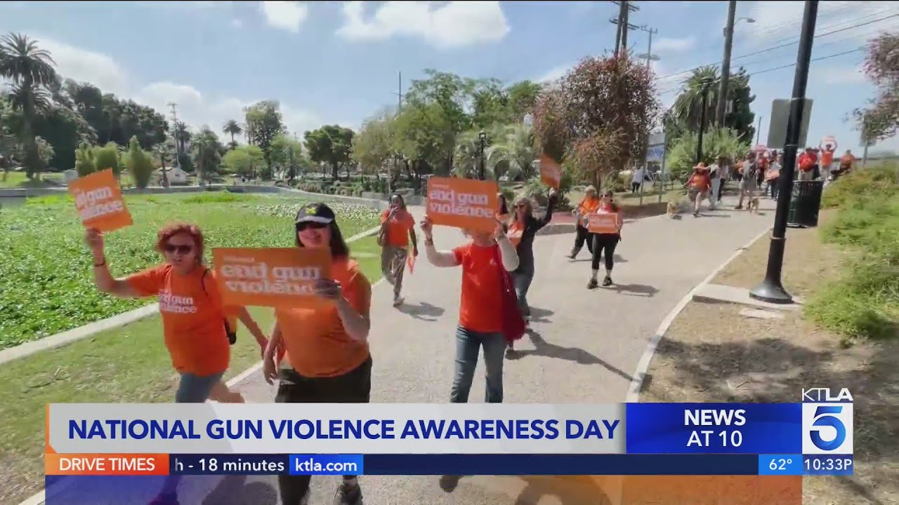 Peace walk event held in Echo Park for National Gun Violence Awareness Day