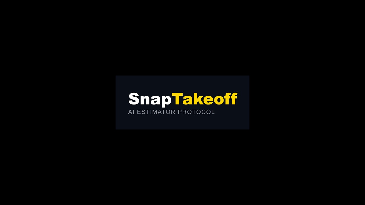 SnapTakeoff | AI Based Takeoff Estimation Software