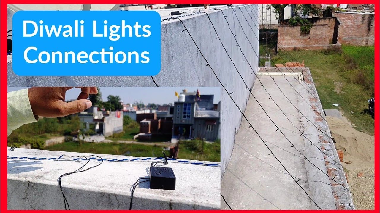 How to connect multiple diwali lights in parallel|diwali lights kaise lagaye|diwali light decoration