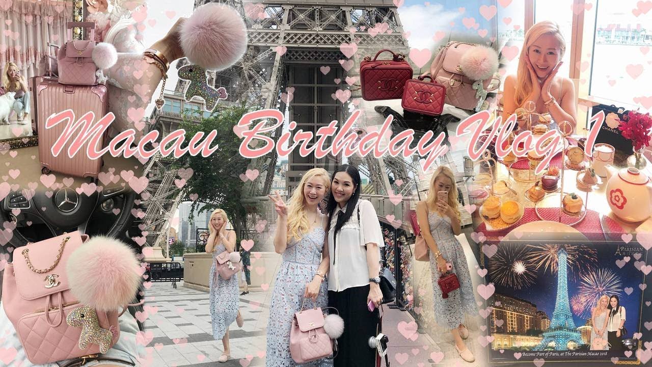 VLOG - MY 30TH BIRTHDAY IN MACAU 🇲🇴 PART 1 ❤️ GIRLY LUXURY SHOPPING DATE WITH ANGEL 👭💖🛍  LINDIESS