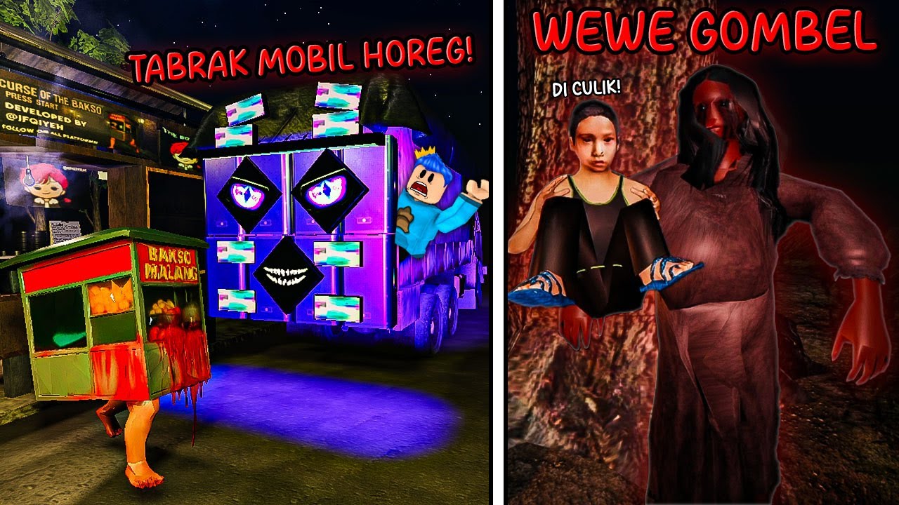 ADMIN ABUSE!! AKU TAMATIN EVENT GEROBAK BAKSO MALANG ANOMALI WEWE GOMBEL DAN JELANGKUNG DI ROBLOX!!