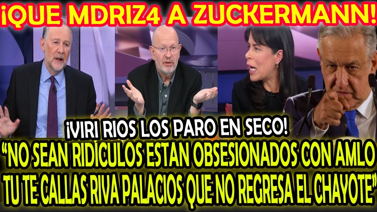 QUE MDRIZ4 A ZUCKERMANN VIRI RIOS LOS PARO EN SECO! 