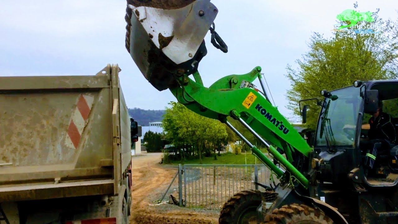 MOBILE WAAGE IM RADLADER NACHGERÜSTET | KOMATSU WA 100 MIT VEI HELPERX MILLENIUM|BAUSTELLEN FAHRZEUG