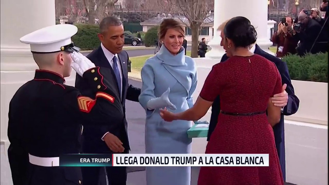 La familia Obama recibe a Donald y Melania Trump | 24 Horas TVN Chile