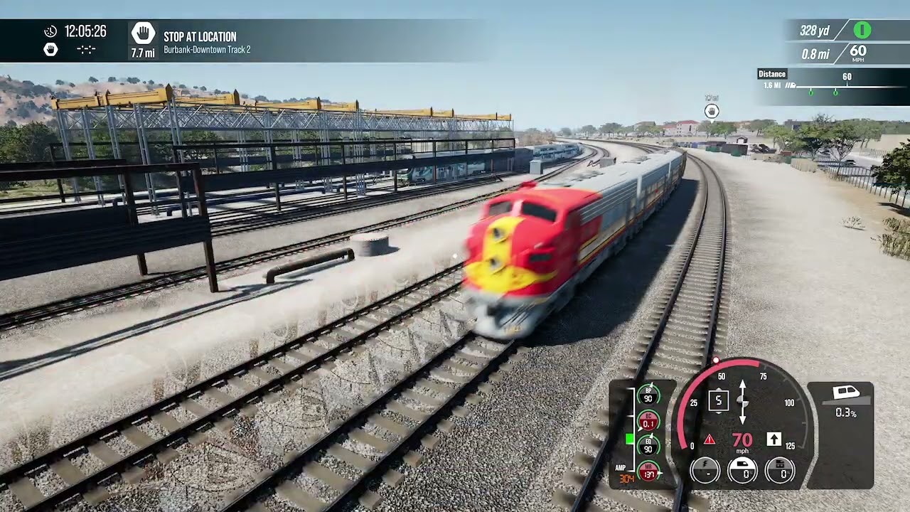 driving the f7 to Burbank downtown