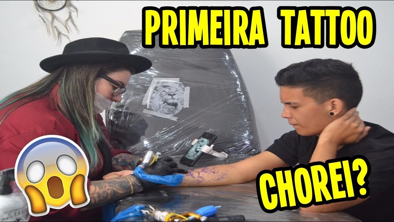 FAZENDO MINHA PRIMEIRA TATTOO (CHOREI ??)